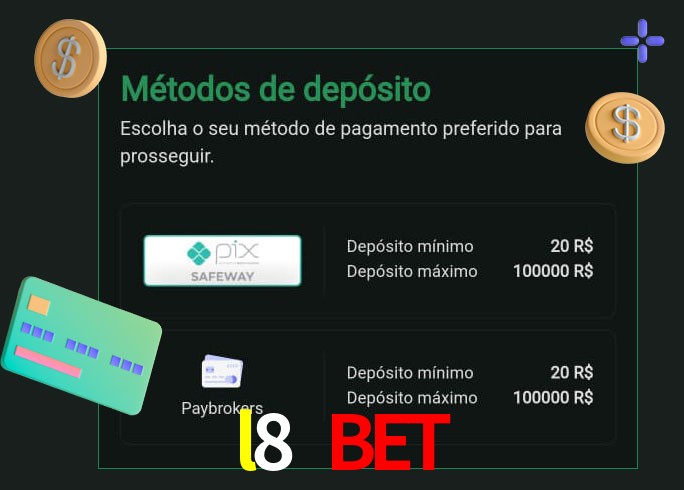 O cassino l8 bet oferece uma grande variedade de métodos de pagamento